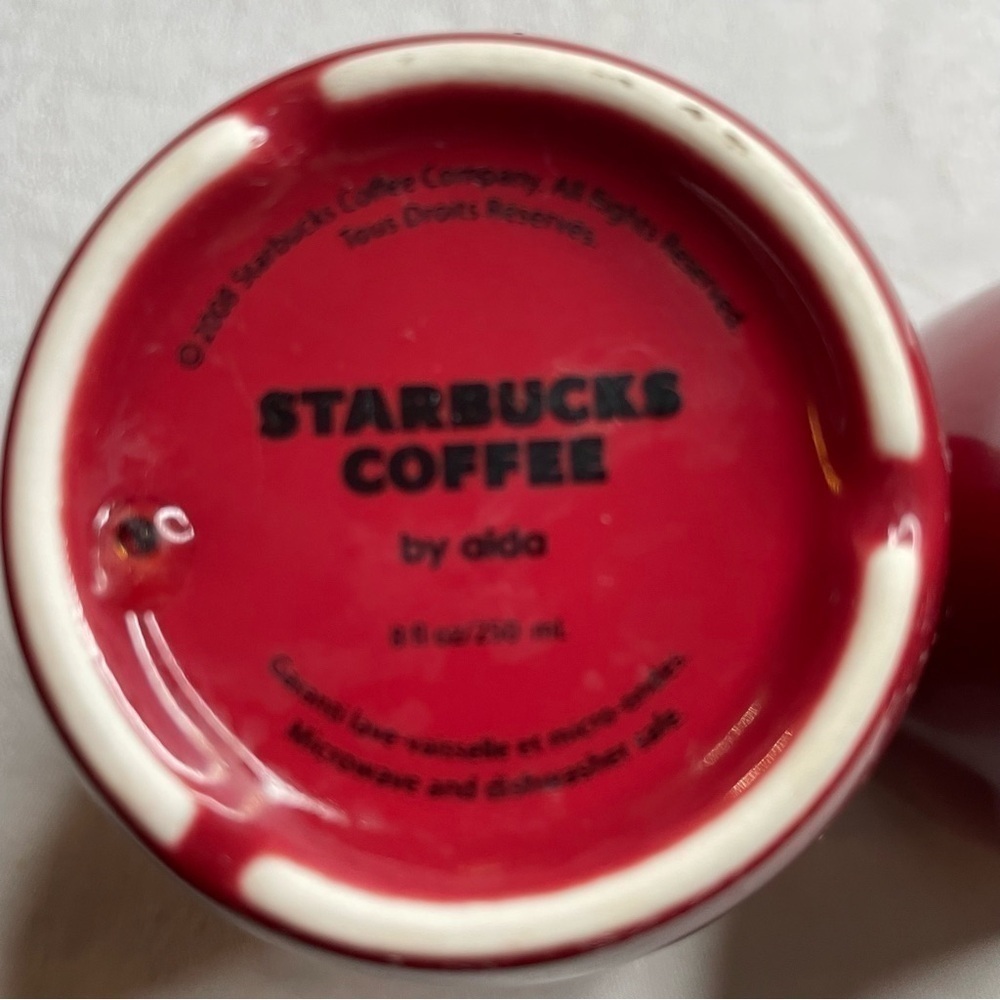 Vintage 2008 Starbucks by Aida Handleless Mugs, Set of 2 - Picture 3 of 4